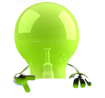 green lightbulb green lightbulb