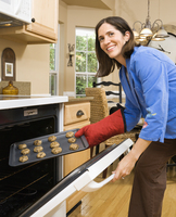 cookies in the oven