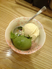 green tea ice cream