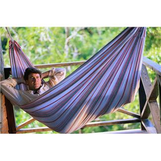 Dad relaxing in hammock