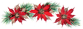 poinsettia,poinsettia garland