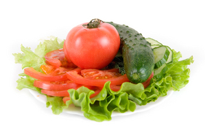 vegetables on a plate vegetables on a plate