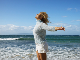 windy beach