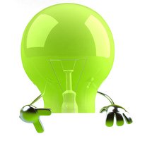 green lightbulb