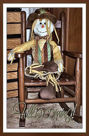 Scarecrow announces Fall is coming Scarecrow announces Fall is coming
