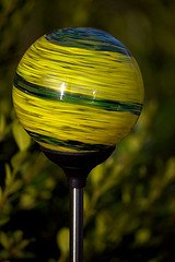 solar garden light colored