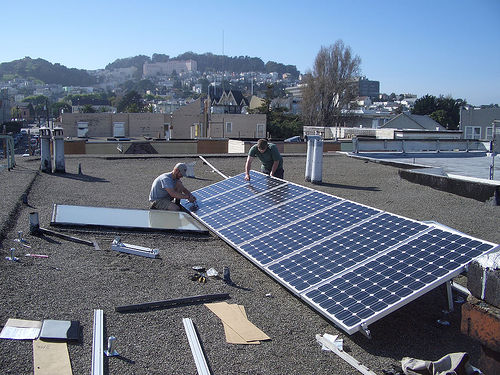 solar panel installation