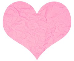 Pink Paper Heart Decorations