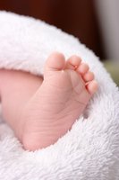 Toddlers' Footprint In Dough<br>Makes Great Keepsake