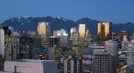 Vancouver at dusk